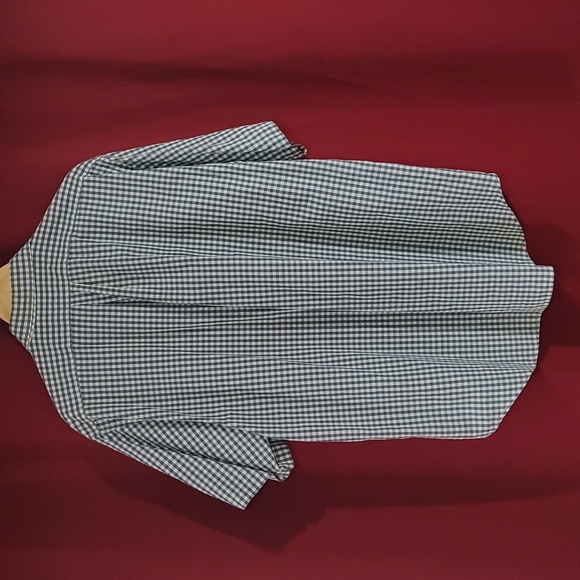 Ralph Lauren Jeans Co. Retro Vintage Blue & White Checker Plaid Shirt, Size XL - Picture 5 of 8